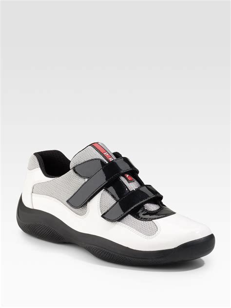 prada white shoes for men|white Prada sneakers for men.